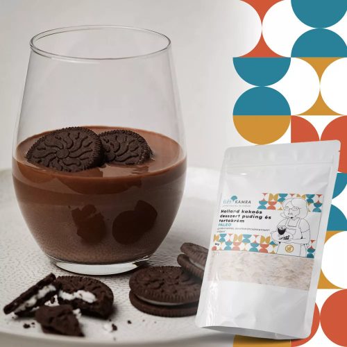 Éléskamra vegán, gluténmentes, szénhidrát csökkentett Holland kakaós desszert puding és tortakrém alappor 60 g