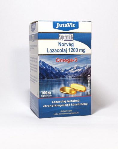 JutaVit Norvég Lazacolaj 1200mg Omega-3 100 db