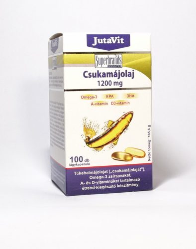 JutaVit Csukamájolaj 1200 mg 100 db