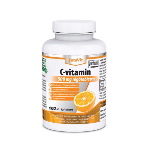 JutaVit C-vitamin 500mg Narancs ízű rágótabletta 100 db