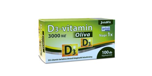 JutaVit D3-vitamin 3000NE (75µg) Olíva lágykapszula 100 db