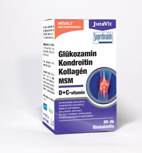 JutaVit Glükozamin Kondroitin Kollagén MSM D+C-vitamin filmtabletta 60 db