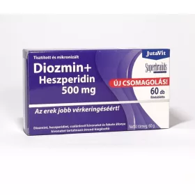   JutaVit Diozmin+Heszperidin 500mg, filmtabletta 120 db – Titán-dioxid mentes