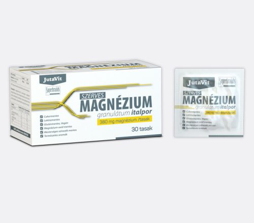 JutaVit Szerves Magnézium granulátum italpor 380 mg magnézium /tasak 30 tasak