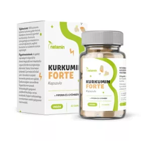   Netamin Kurkumin FORTE kapszula piperinnel és gyömbérrel 60 db
