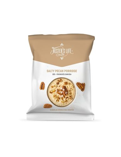 Hester's Life vegán, gluténmentes, hozzáadott cukormentes Salty Pecan Porridge-Sós-Pekándiós zabkása 50g