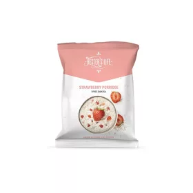   Hester's Life vegán, gluténmentes, hozzáadott cukormentes Strawberry Porridge-Epres zabkása 50g