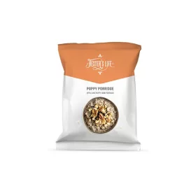   Hester's Life vegán, gluténmentes, hozzáadott cukormentes Poppy Porridge-Almás-mákos zabkása 50g