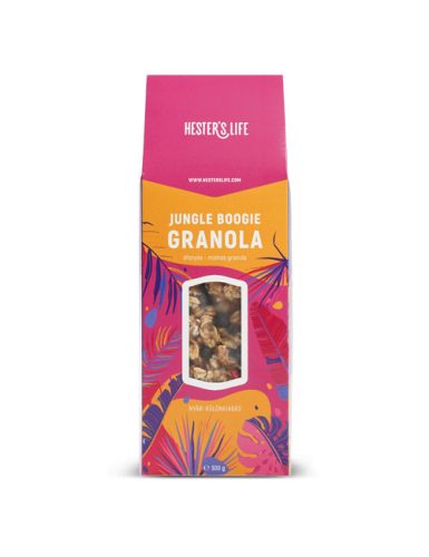 Hester' Life gluténmentes Jungle Boogie granola - áfonyás-málnás 300 g