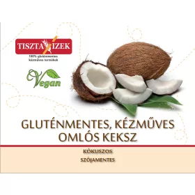   Kókuszos omlós keksz 180g Tiszta Ízek gluténmentes, kézműves