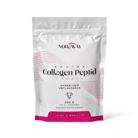   NORaWAY Hidrolizált marha kollagén 300g peptid, ízesítetlen, adagolókanállal