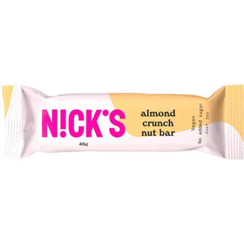 Nick's vegán, glutén-és hozzáadott cukormentes mandulás szelet 40 g