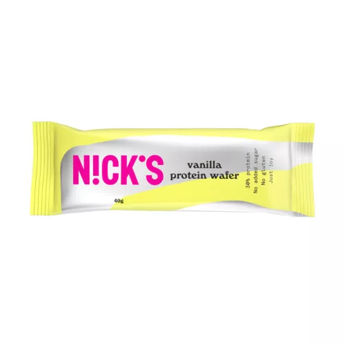 Nick's glutén-és hozzáadott cukormentes vaníliás fehérjés ostyaszelet 40 g
