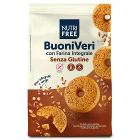   Nutri Free gluténmentes Buoni Veri keksz - teljes kiőrlésű rizsliszttel, rizskorpával és cirokliszttel 250 g