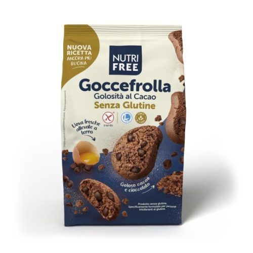Nutri Free Goccefrolla al cacao - csokis keksz csoki cseppel 300 g