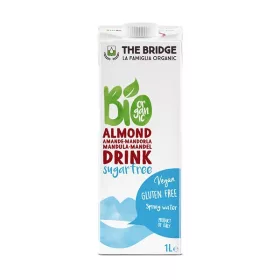  The Bridge Bio, vegán, gluténmentes, cukormentes mandulaital 1 liter