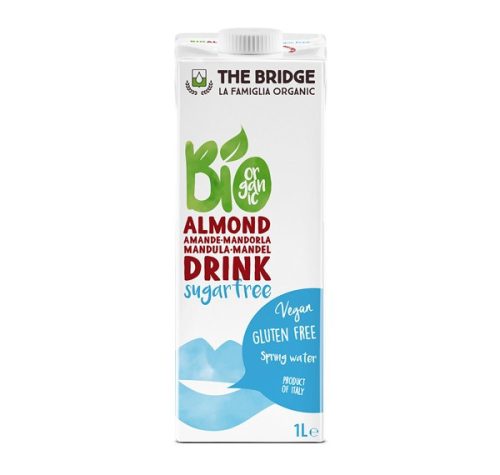 The Bridge Bio, vegán, gluténmentes, cukormentes mandulaital 1 liter