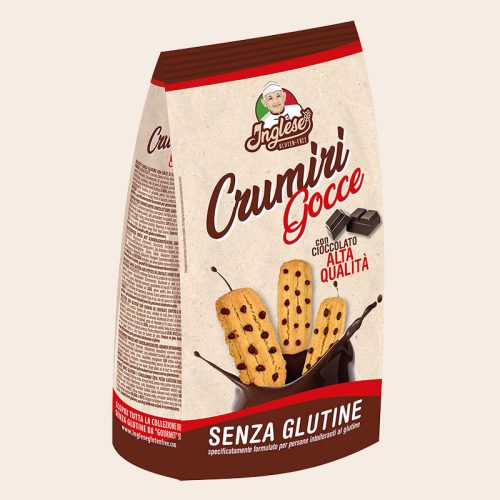 Inglese gluténmentes, vegán Crumini darálós keksz csokicseppel 300 g