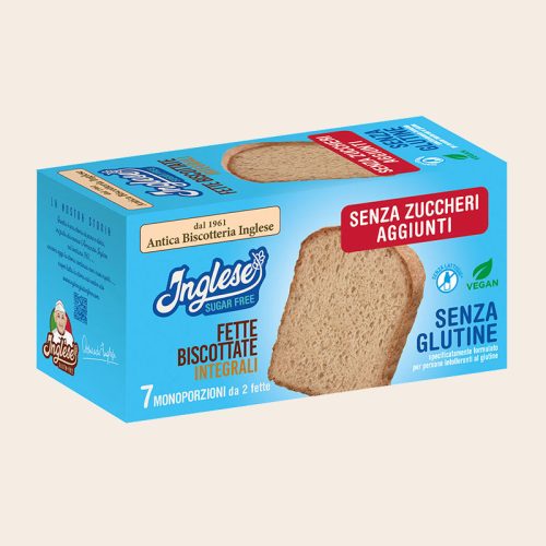 Inglese Fette biscottate Integrali - gluténmentes, teljes kőrlésű kétszersült 200 g