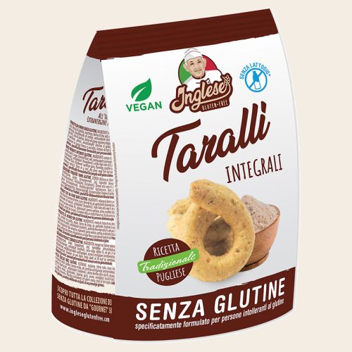 Inglese gluténmentes, vegán teljes kiőrlésű Taralli - sós karika 180 g