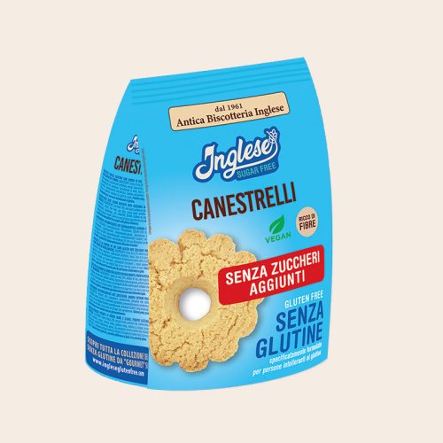 Inglese glutén- és cukormentes, vegán Castrelli keksz 200 g