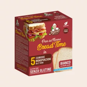   Inglese Bread Time Bianco - Kovászos gluténmentes fehér szeletelt kenyér 250 g (5x50g)