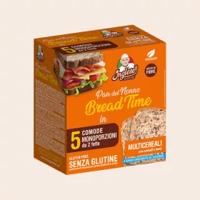   Inglese Bread Time Bianco - Kovászos gluténmentes magvas barna szeletelt kenyér 250 g (5x50g)