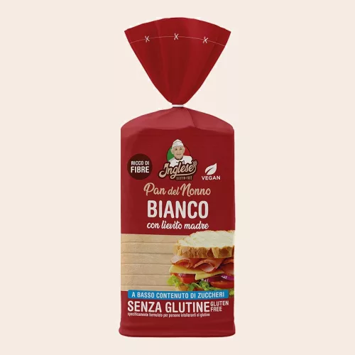 Inglese gluténmentes, vegán kovászos fehér szeletelt kenyér 300 g