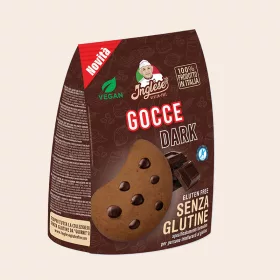   Inglese gluténmentes, vegán Gocce Dark csokis keksz csokicseppel 200 g