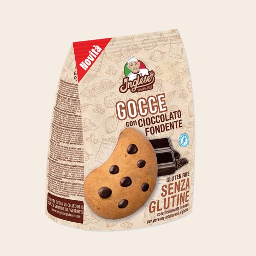 Inglese gluténmentes, vegán Gocce keksz csokicseppel 200 g