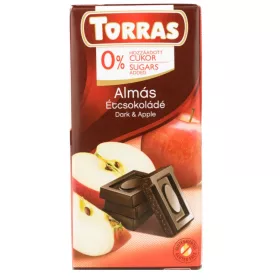 Torras Almás étcsokoládé hozzáadott cukor nélkül 75 g