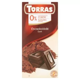 Torras Étcsokoládé maltitollal 75g
