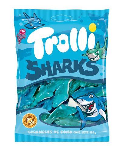 Trolli gluténmentes Cápa gumicukor 100 g