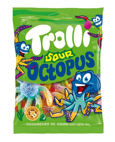 Trolli gluténmentes Savanyú polip gumicukor 100 g