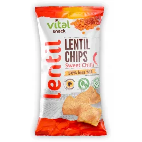 VitalSnack  Lencse chips édes chili ízű 65 g