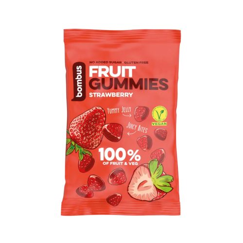 Bombus gyümölcsös gumicukor - eper 35 g