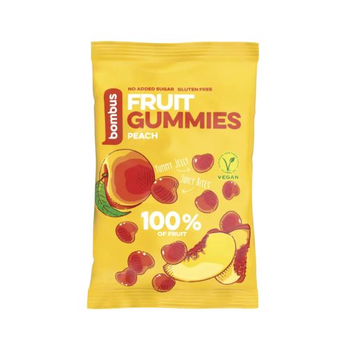 Bombus gyümölcsös gumicukor - őszibarack 35 g