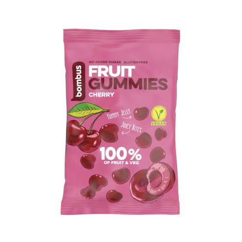 Bombus gyümölcsös gumicukor - cseresznye 35 g