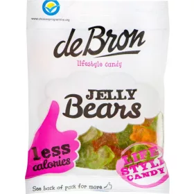 DeBron glutén-és cukormentes Jelly Bears gumicukor 90 g