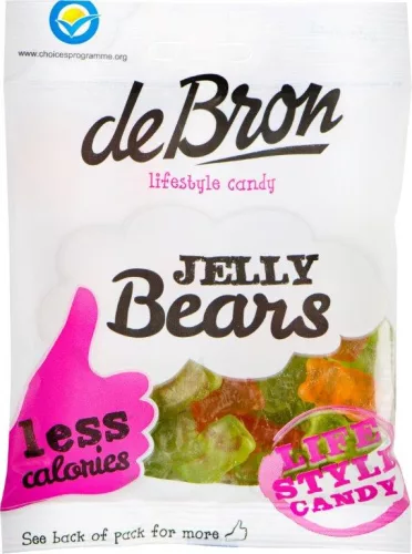 DeBron glutén-és cukormentes Jelly Bears gumicukor 90 g