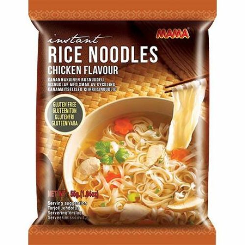 Mama gluténmentes instant rizstészta csirke ízesítéssel 55 g