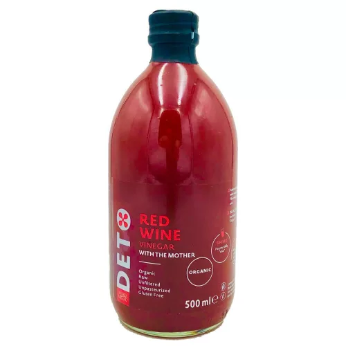 Deto bio szűretlen vörösbor ecet "anyaecettel" 500 ml