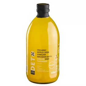   Deto bio szűretlen almaecet fúzió kurkumával és gyömbérrel "anyaecettel" 500 ml