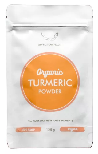 Happy Naturals organic kurkuma por 125 g