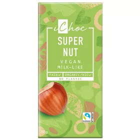   Ichoc bio mandula olajjal készült csokoládé mogyoróval vegán 80 g