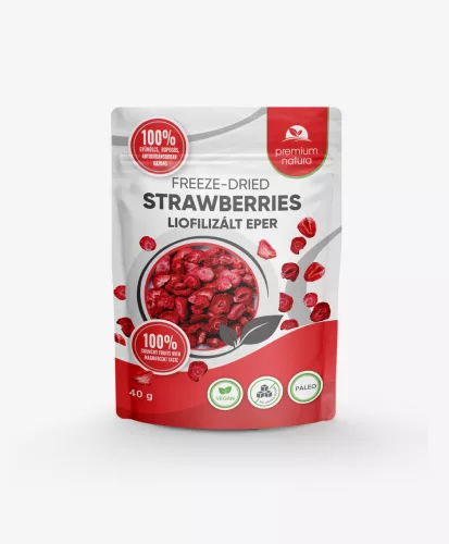 Premium Natura liofilizált eper 40 g