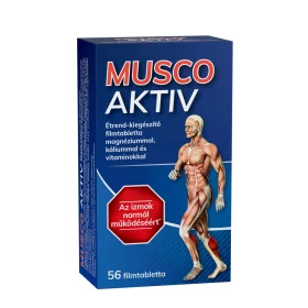   Musco aktiv étrend-kiegészítő filmtabletta magnéziummal, káliummal és vitaminokkal 56 db