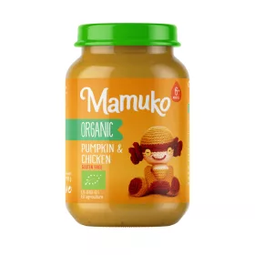   MAMUKO BIO SÜTŐTÖKKEL ÉS CSIRKEHÚSSAL babáknak 6 hónapos kortól 190 g