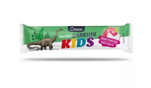 Cornexi kids zabrudi sárkánygyümölcs ízű töltelékkel töltött zabrúd kakaós bevonattal 30 g