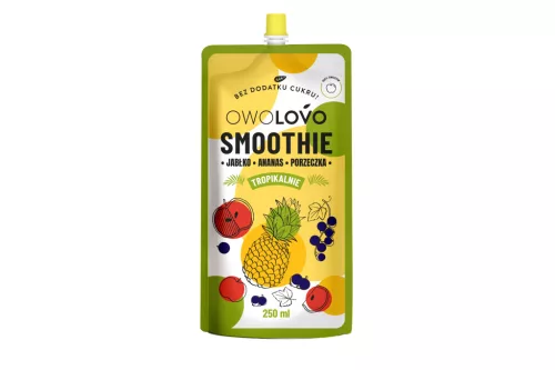 Owolovo gyümölcspüré alma-ananász-feketeribizli smoothie 200 g